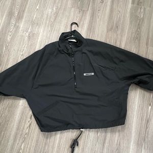 Essentials: Black Half-Zip Track Jacket